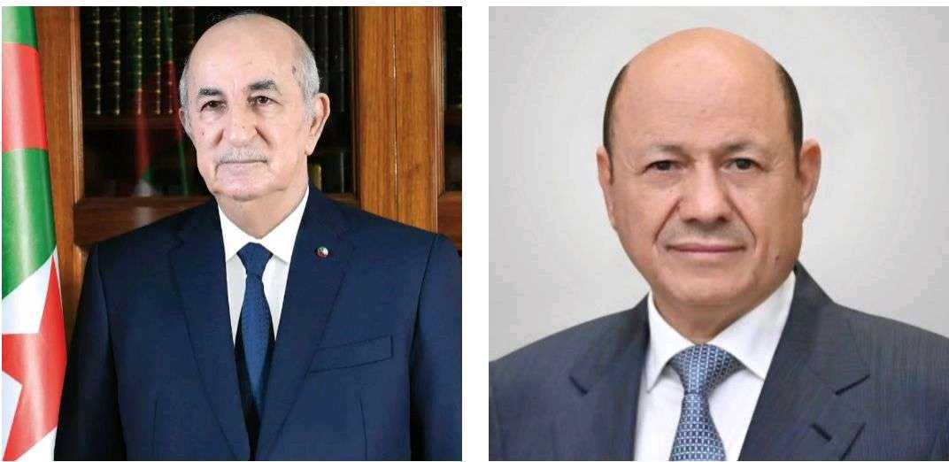 رئيس مجلس القيادة الرئاسي يهنئ باليوم الوطني الجزائري