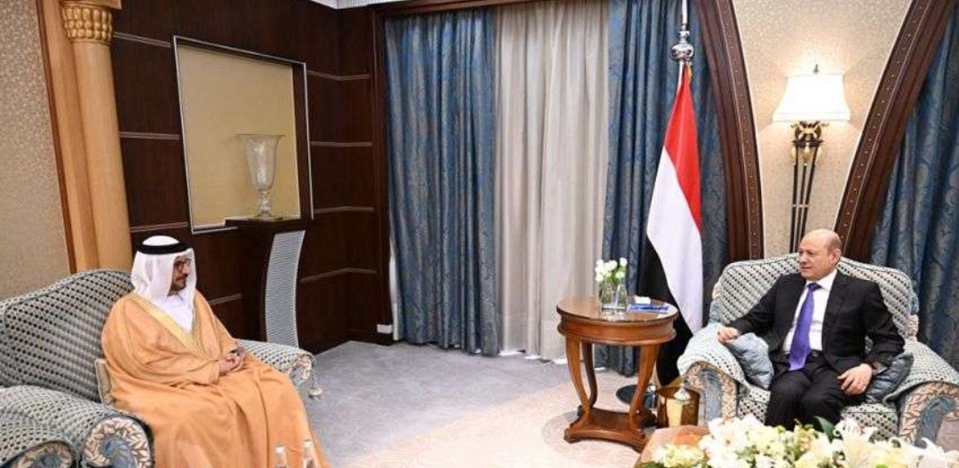 الرئيس العليمي يستقبل سفير الامارات بمناسبة انتهاء فترة عمله